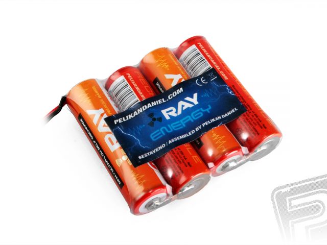 4.8V 2000AA Long RAY RX 4čl. přijímačový (plochý)