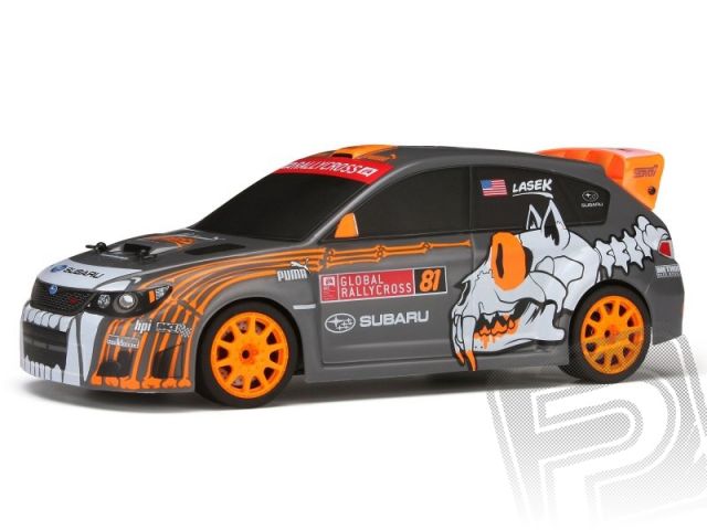 Micro RS4 Subaru WRX STI s 2,4GHz RC soupravou, kar. #81 Bucky Lasek