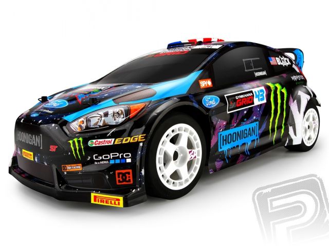 Micro RS4 Ford Fiesta RTR s 2,4GHz RC soupravou, kar. Ken Block RX43