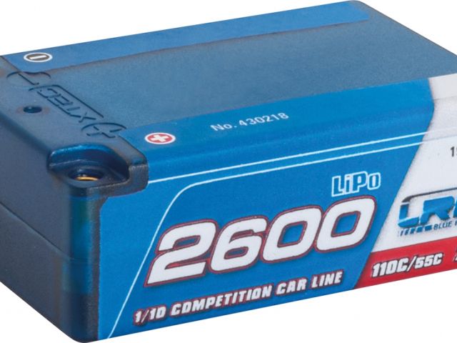 LRP 2600 - Super Shorty - 110C/55C - 7.4V LiPo - 1/10 Competition Car Line Hardcase