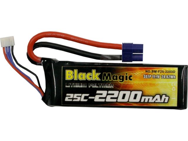 LiPol Black Magic 11.1V 2200mAh 25C EC3