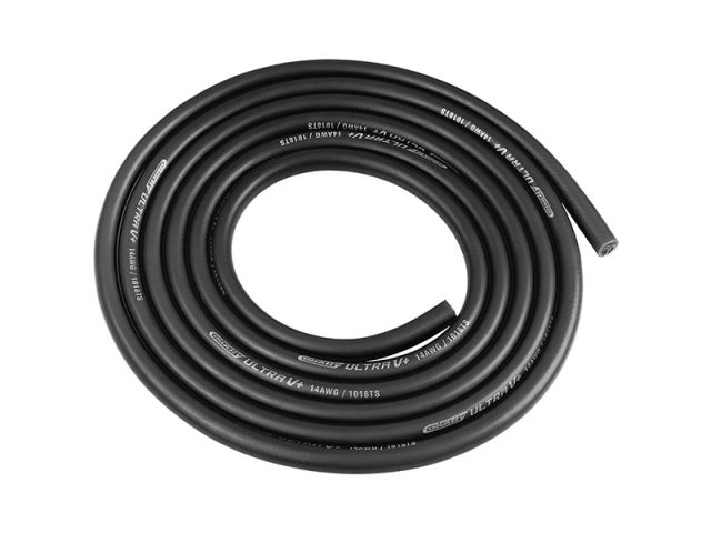 Corally silikonový kabel Super Flex 14AWG černý (1m)