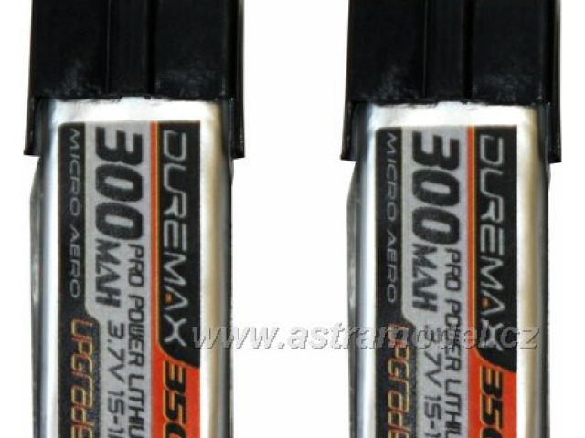 DUREMAX Power LiPol 3.7V 300mAh 35C mCP-X (2)