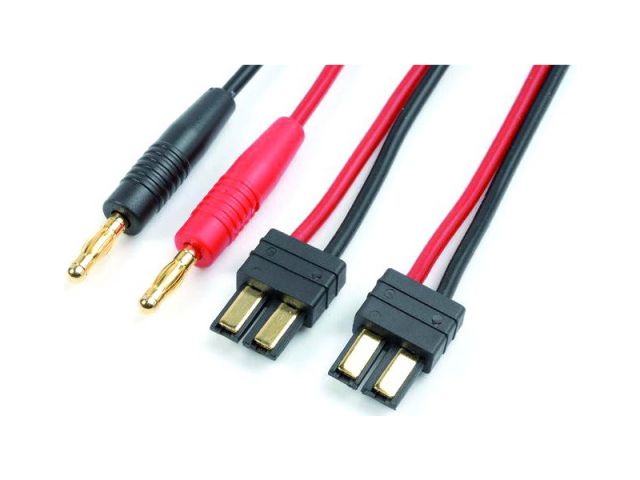 Nabíjecí kabel s banánky - Traxxas sériový (14AWG)