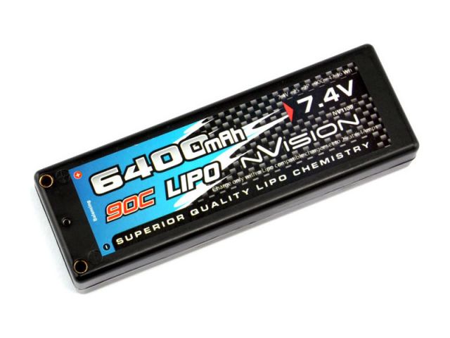 nVision LiPol Factory Pro 6400mAh 7.4V 90C Tubes