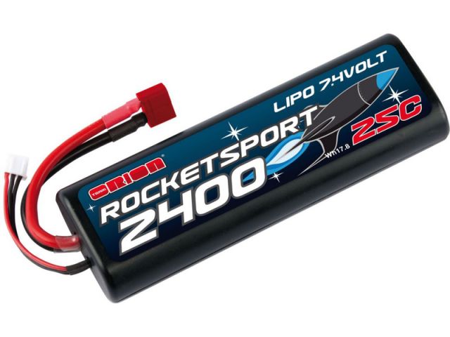 Team Orion LiPol Rocket Sport 2400mAh 7.4V Deans