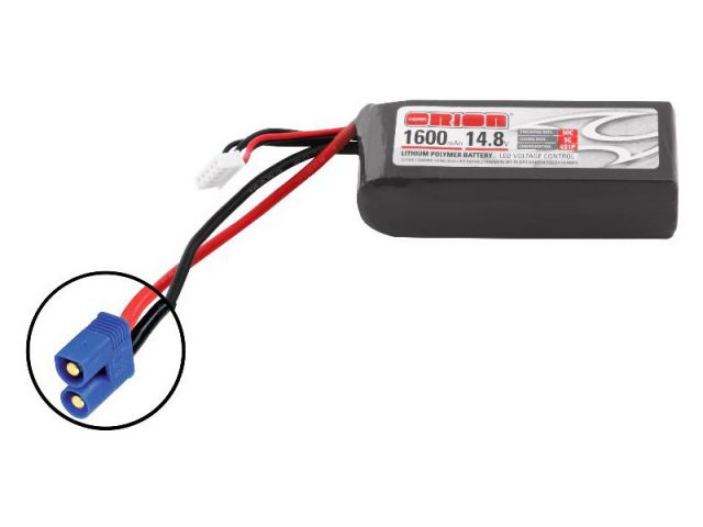 Team Orion LiPol 1600mAh 4S 14.8V 50C EC3 LED