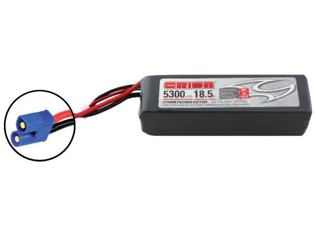 Team Orion LiPol 5300mAh 5S 18.5V 50C EC3 LED