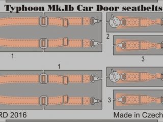 Typhoon Mk.Ib Car Door seatbelts