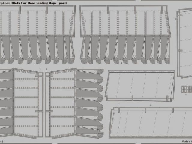 Typhoon Mk.Ib Car Door landing flaps