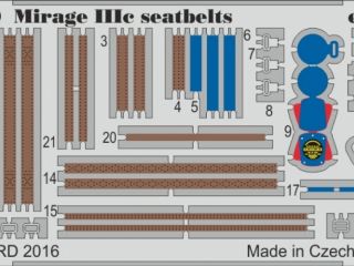 Mirage IIIC seatbelts (ITA)