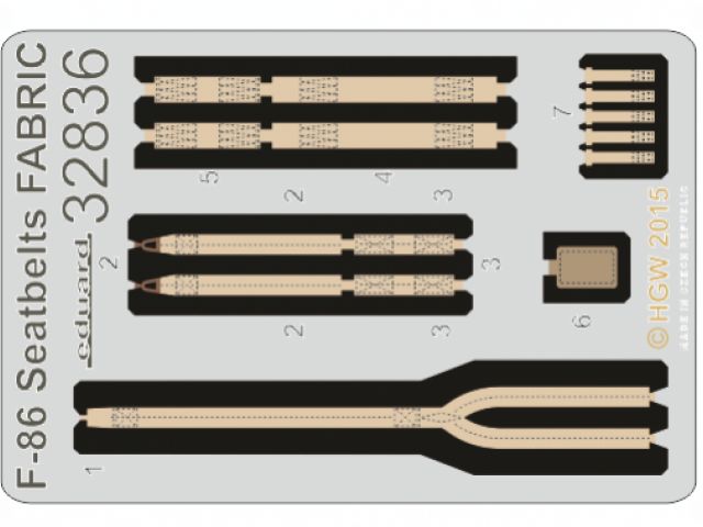 F-86D seatbelts FABRIC (KTH)