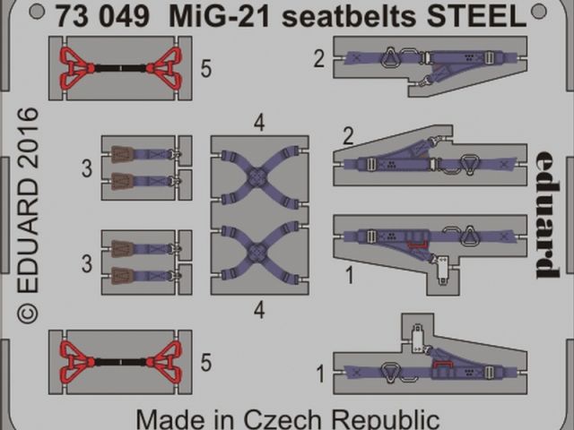 MiG-21 seatbelts STEEL