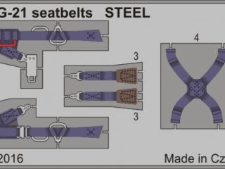 MiG-21 seatbelts STEEL