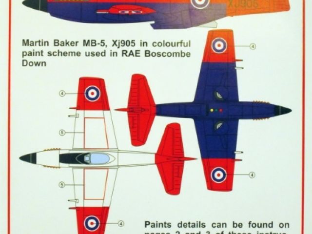 Martin Baker M.B.5 Boscombe Down decal