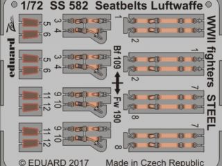 Seatbelts Luftwaffe WWII fightres STEEL