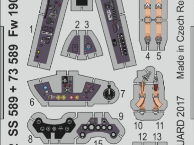 Fw 190F-8 interior Weekend Eduard