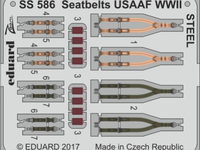 Seatbelts USAAF WWII STEEL