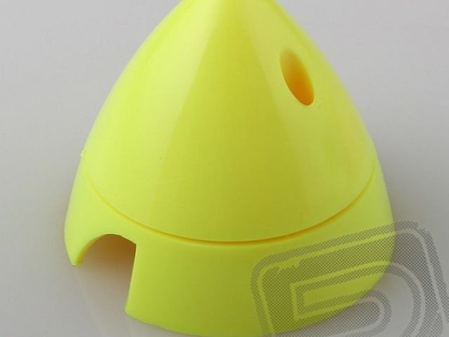 Fluor.kužel 63mm žlutý 2-listý