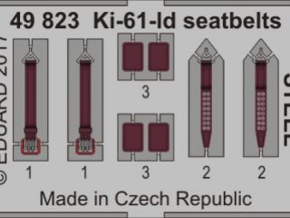 Ki-61-Id seatbelts STEEL (Tamiya)