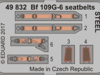 Bf 109G-6 seatbelts STEEL Zvezda