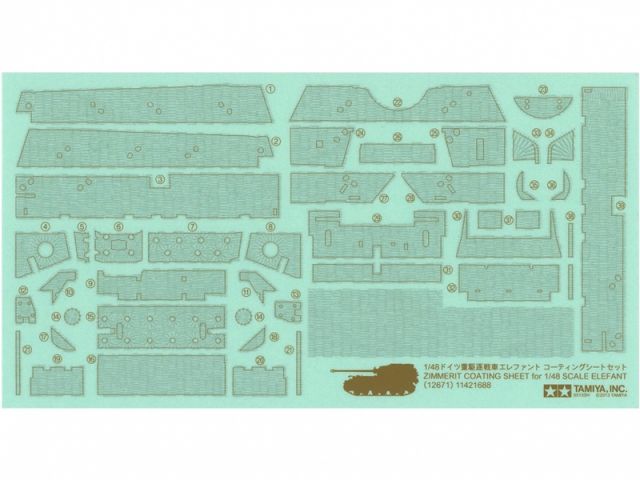 Elefant Zimmerit Sheet 1/48