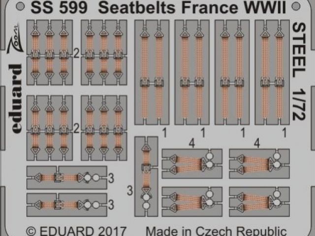 Seatbelts France WWII STEEL 1/72