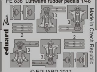 Luftwaffe rudder pedals 1/48