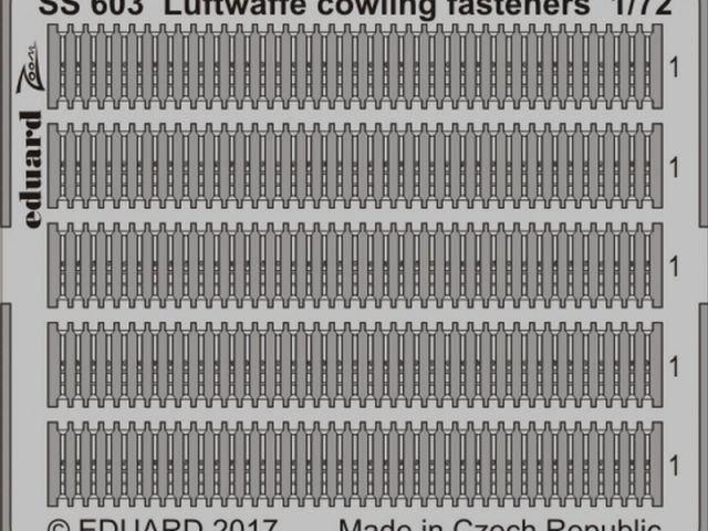 Luftwaffe cowling fasteners 1/72