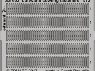 Luftwaffe cowling fasteners 1/72