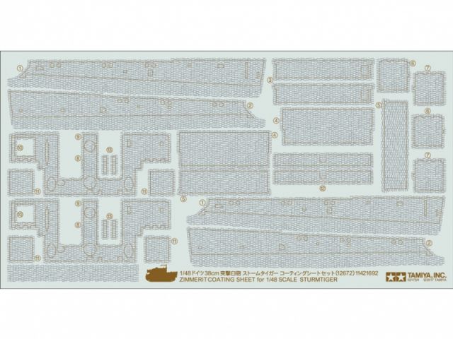 Sturmtiger Zimmerit Sheet 1/48