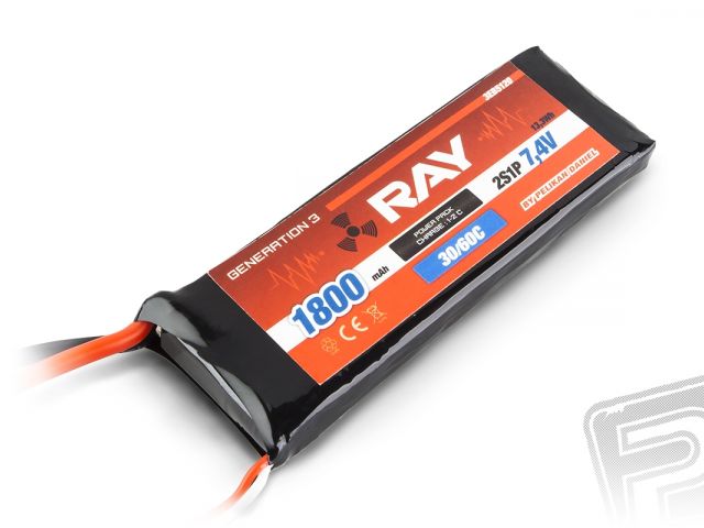 G3 - LC RAY Li-Pol 1800mAh/7,4 30/60C Air pack 13,3Wh